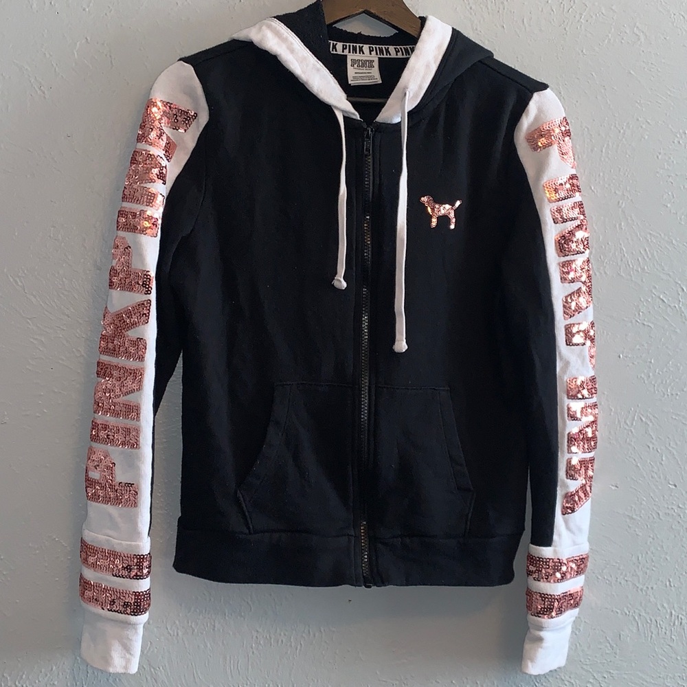 Vs sequin full zip